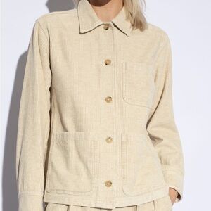 Everlane Light Tan Corduroy Utility Jacket
